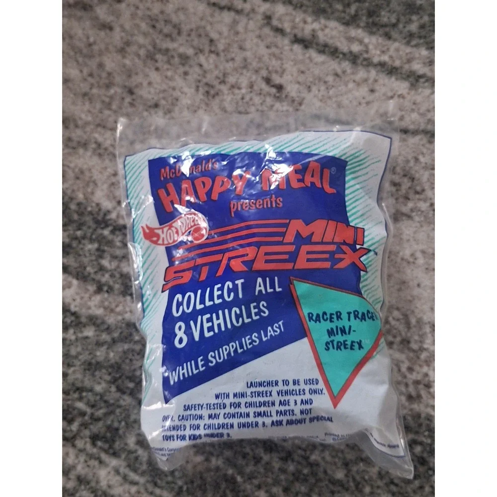 McDonald's Hot Wheels Mini Streex Racer Tracer Toy New Sealed 1992 Vintage 90s